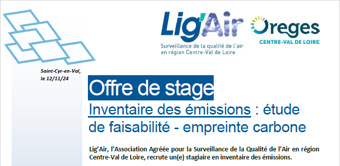 Lig'Air - Offre stage - empreinte carbone