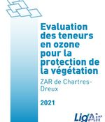 Campagne de surveillance de l'Ozone en ZAR de Chartres-Dreux en 2021