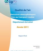 Année 2011 - Emissions du transport routier dans le Loiret