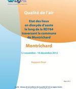 Montrichard - nov/déc 2012 - Etat des lieux en dioxyde d'azote