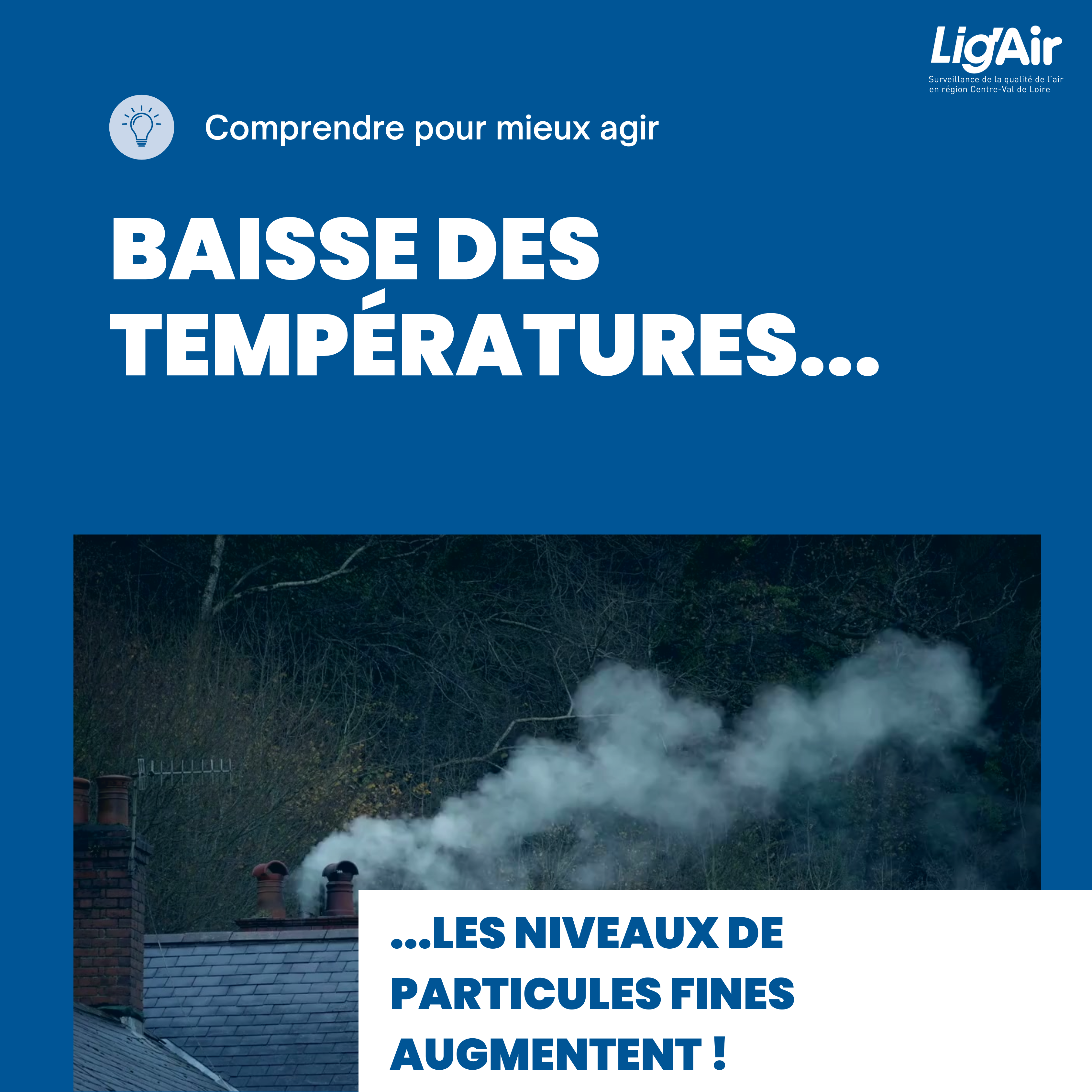 Avec la baisse des températures, les niveaux de particules augmentent !